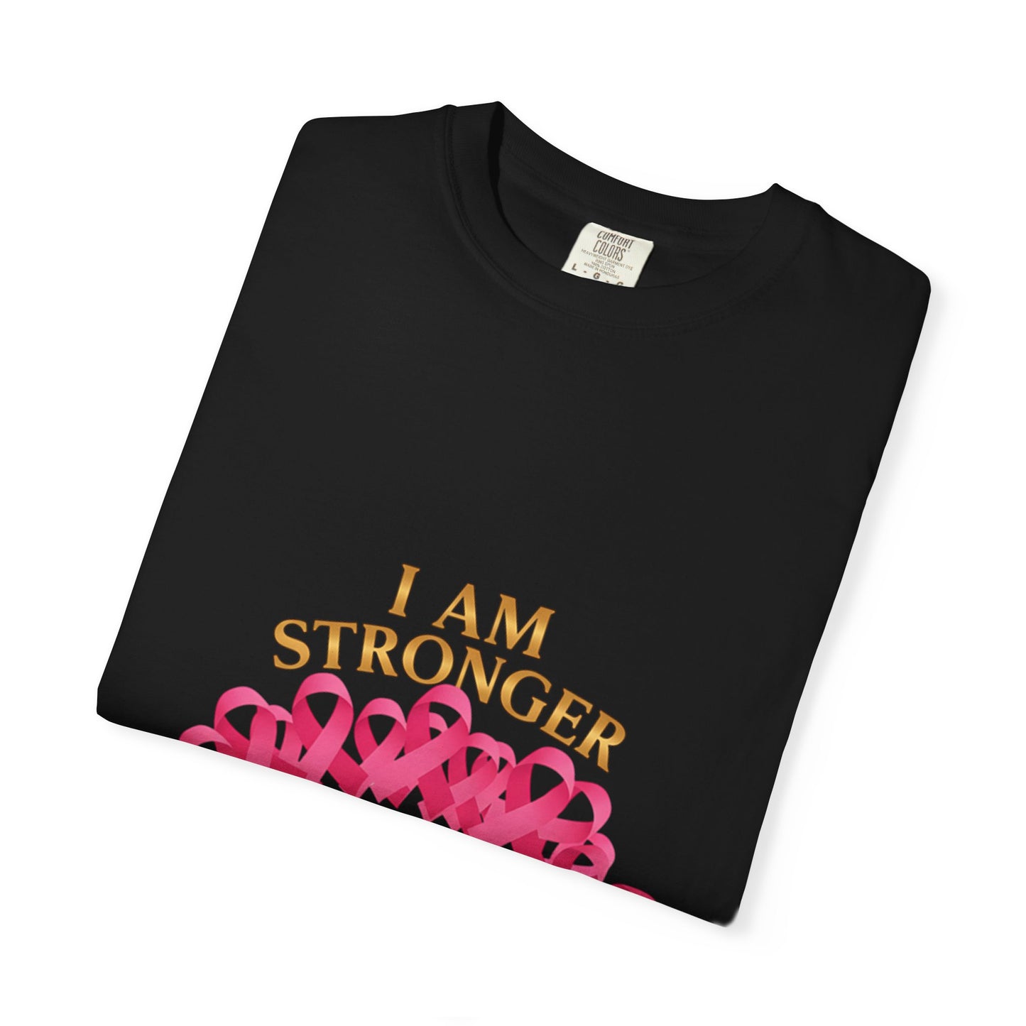I Am STRONGER Than Cancer – Pink Breast Cancer Awareness T-Shirt