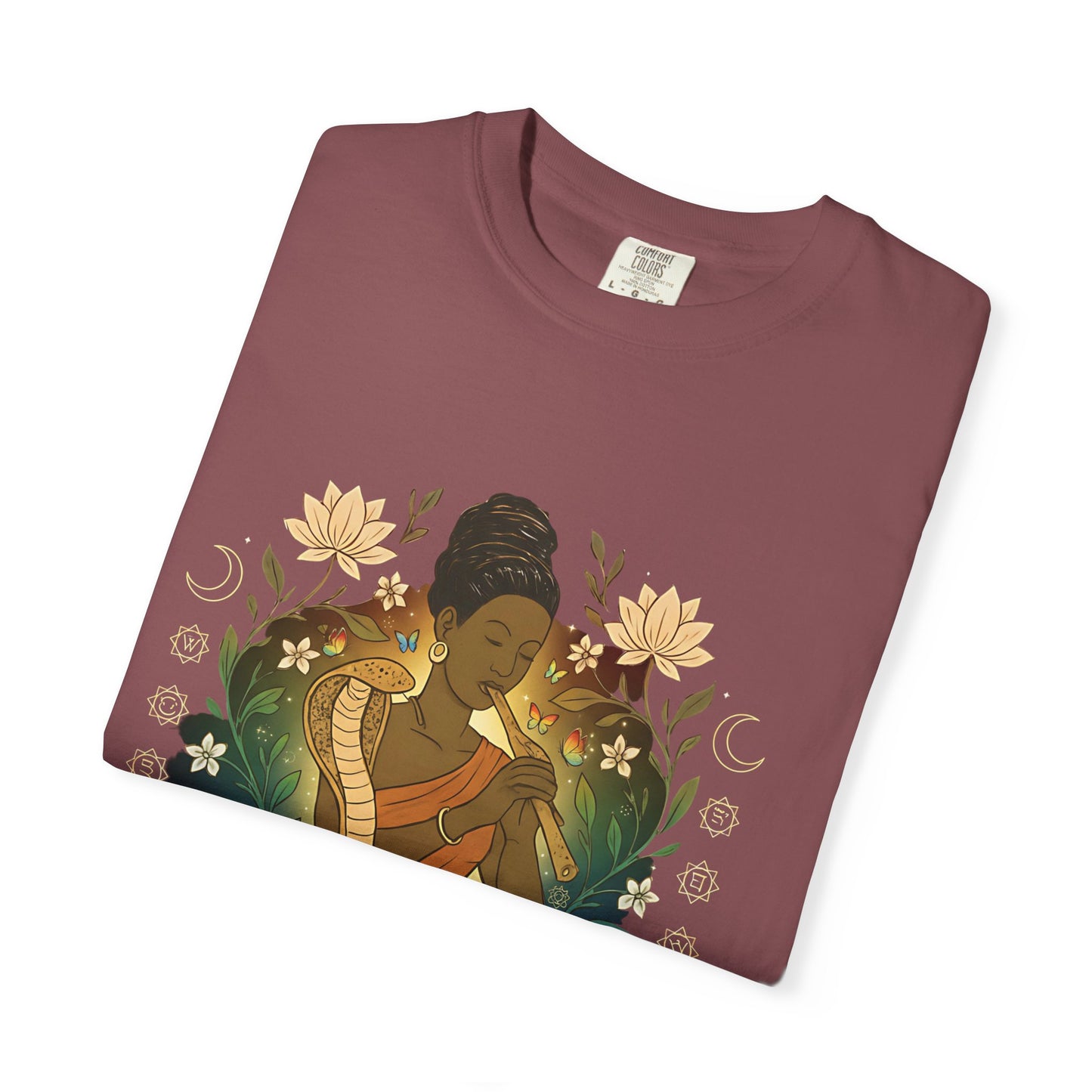 🐍 Snake Charmer Meditative Tee – Flow. Transform. Align.