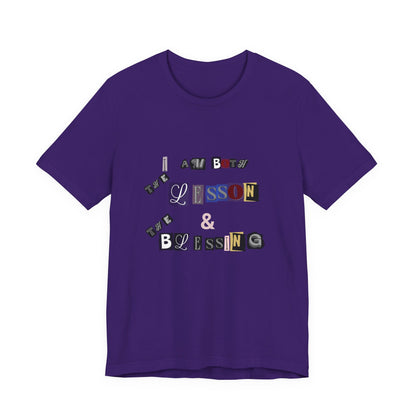 Power of Words Motivational Tee-- Lesson and Blessing