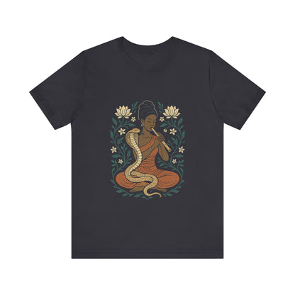 🐍 Snake Charmer Meditative Tee – Flow. Transform. Align.