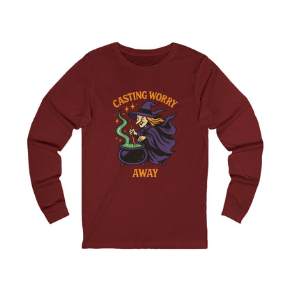 Anxiety Witch Long Sleeve Tee, Halloween Shirt, Witchcraft Apparel, Cozy Fall Fashion, Gift for Her