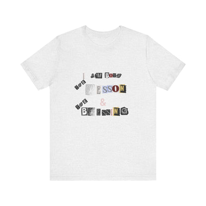 Power of Words Motivational Tee-- Lesson and Blessing