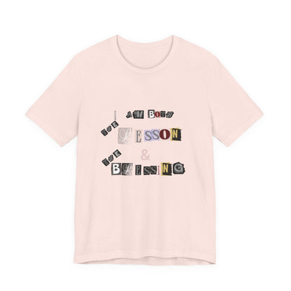 Power of Words Motivational Tee-- Lesson and Blessing