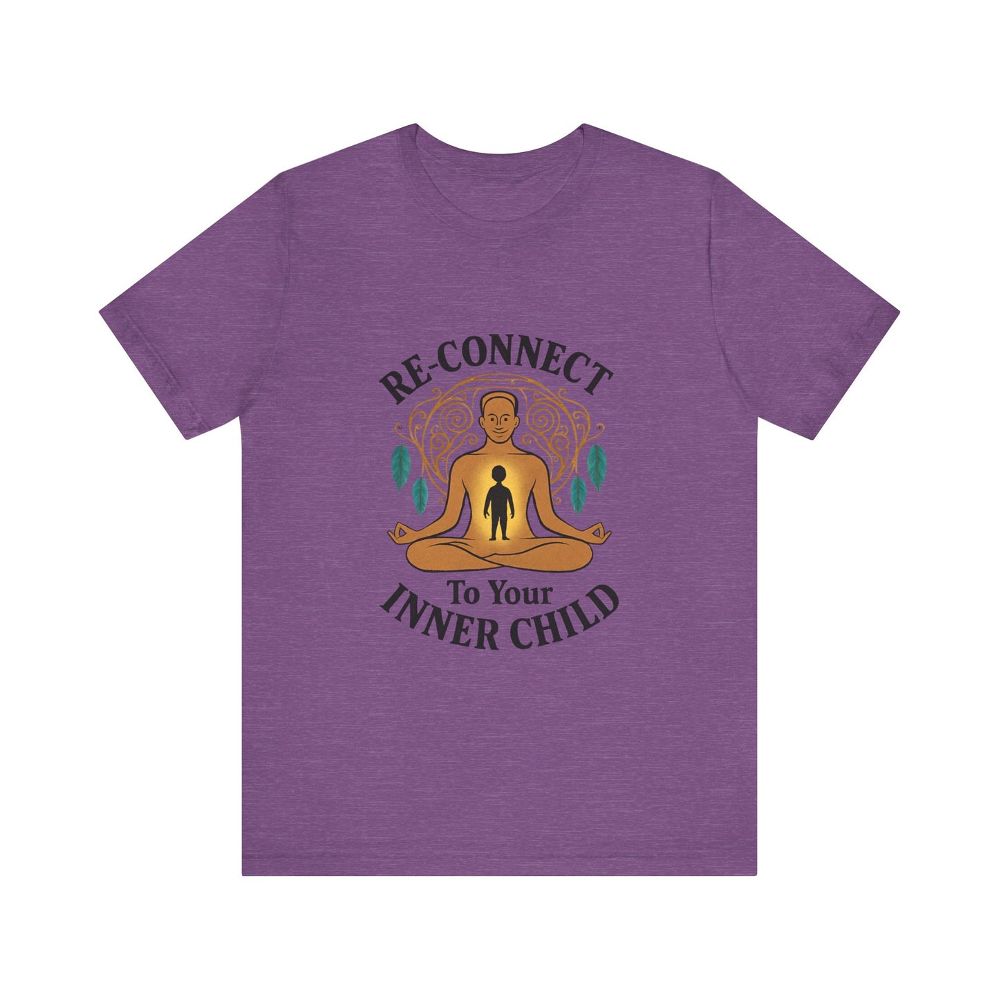 Re-Connect To Your Inner Child T-Shirt Unisex Short Sleeve Tee | Mindfulness Self-Care Graphic Shirt