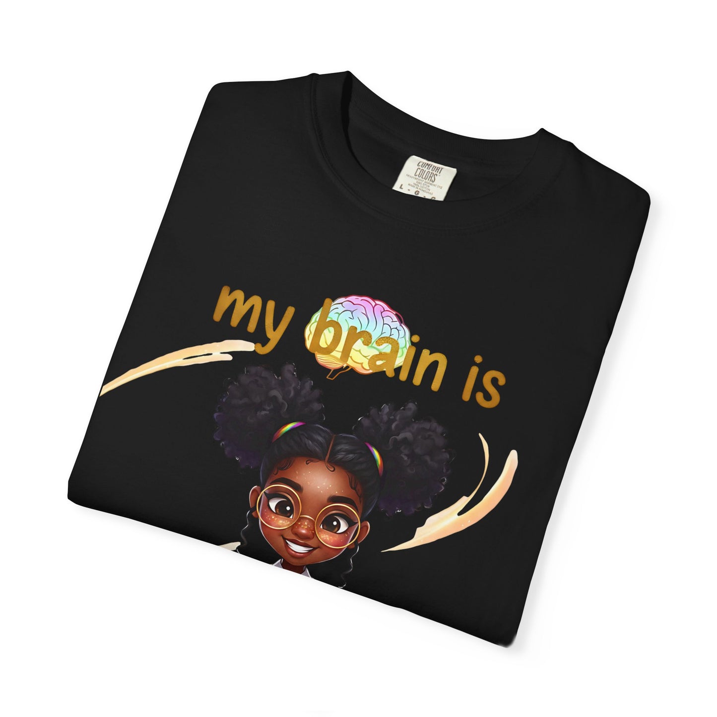 Empowering Teens Tee – “MY BRAIN IS MY SUPERPOWER” Positive Affirmation T-Shirt for Teens
