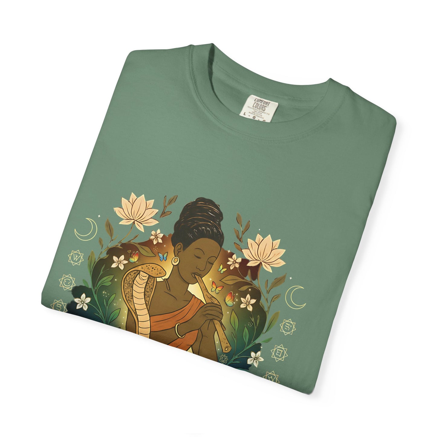 🐍 Snake Charmer Meditative Tee – Flow. Transform. Align.