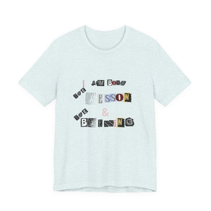 Power of Words Motivational Tee-- Lesson and Blessing