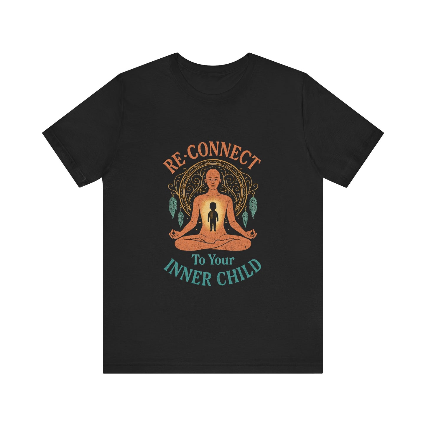 Re-Connect To Your Inner Child T-Shirt Unisex Short Sleeve Tee | Mindfulness Self-Care Graphic Shirt