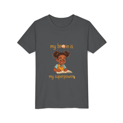 Youth Tee - Black Girl Empowerment Top, Confidence T-Shirt