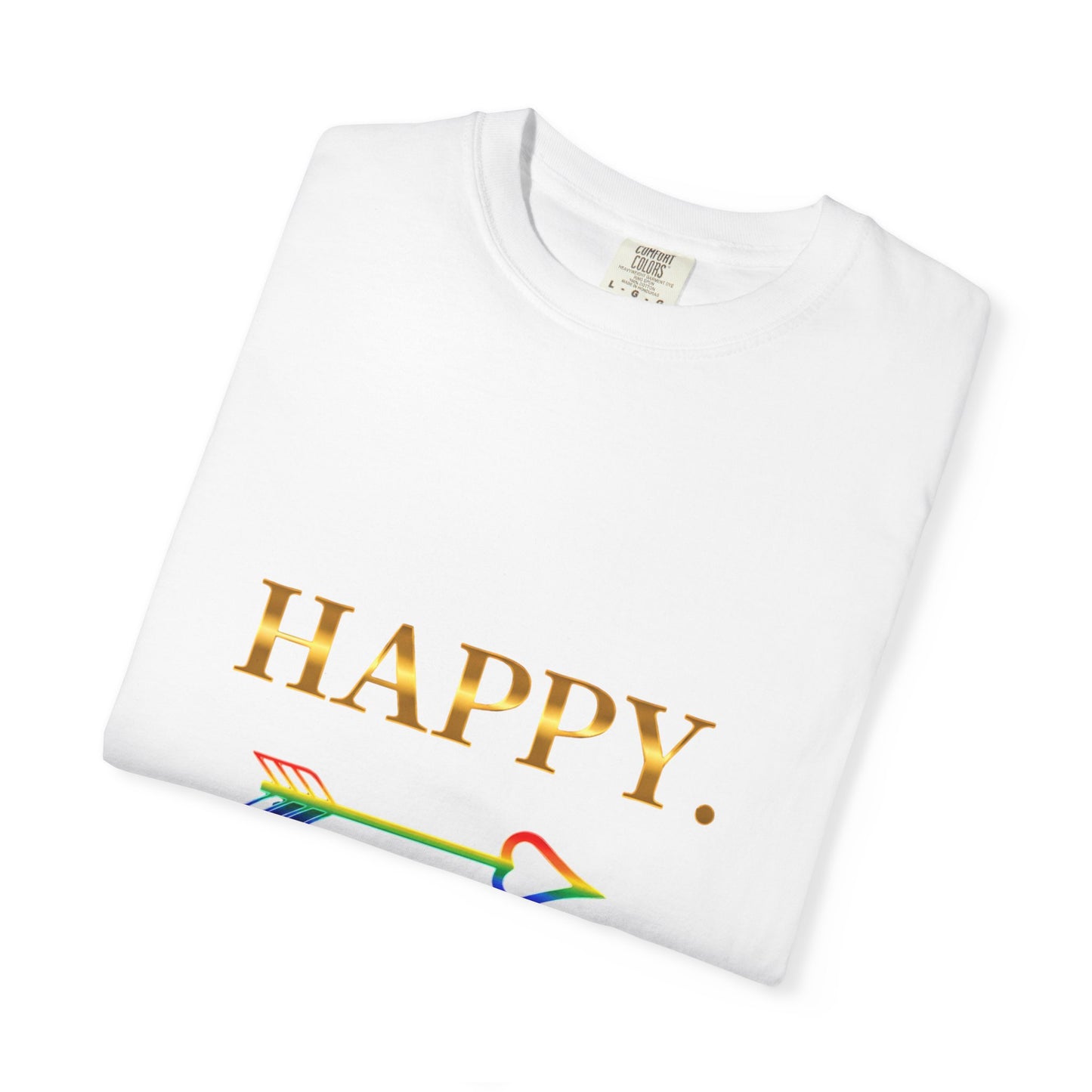“Happy” Statement Tee – Positivity & Mindfulness T-Shirt