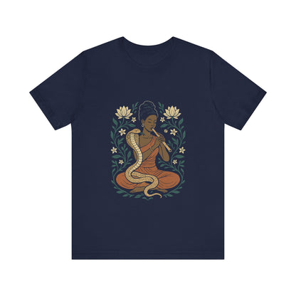 🐍 Snake Charmer Meditative Tee – Flow. Transform. Align.